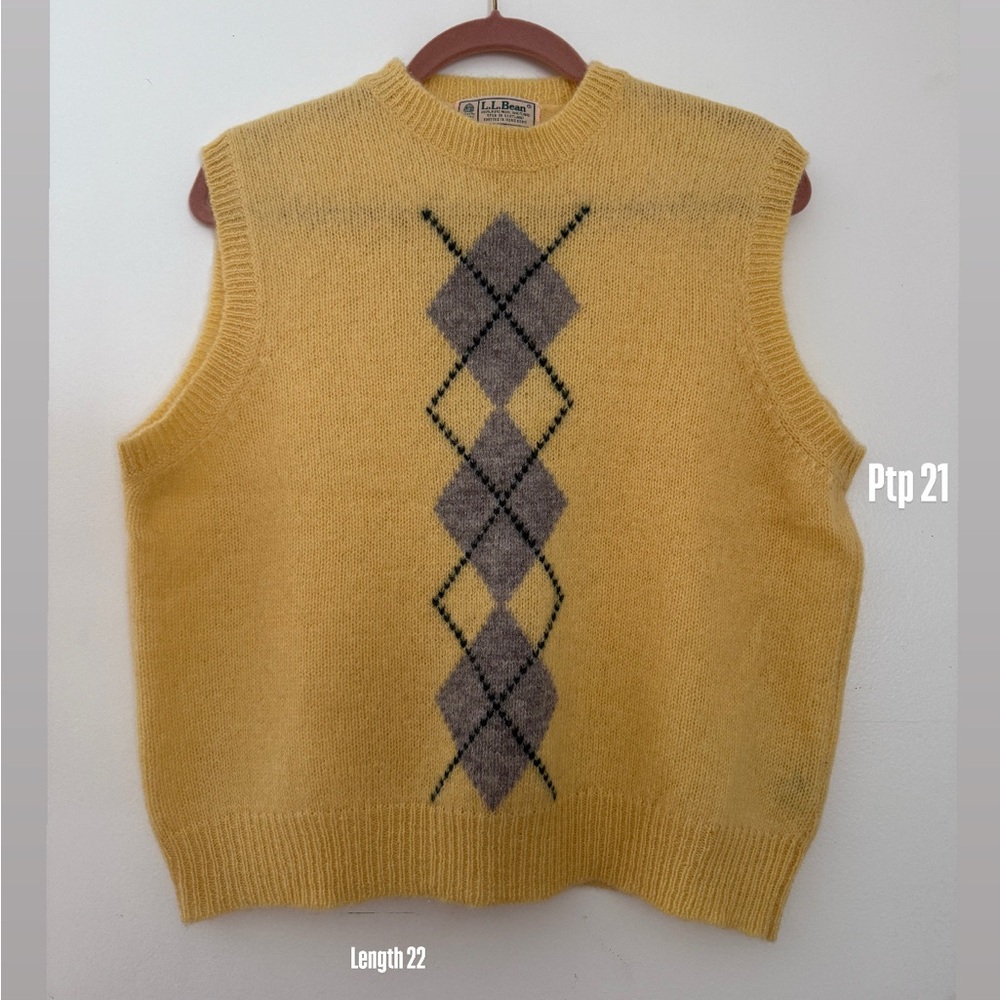 L.L. Bean Soft Yellow Wool Sweater